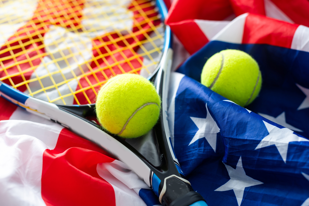 tennis tournament racket balls a