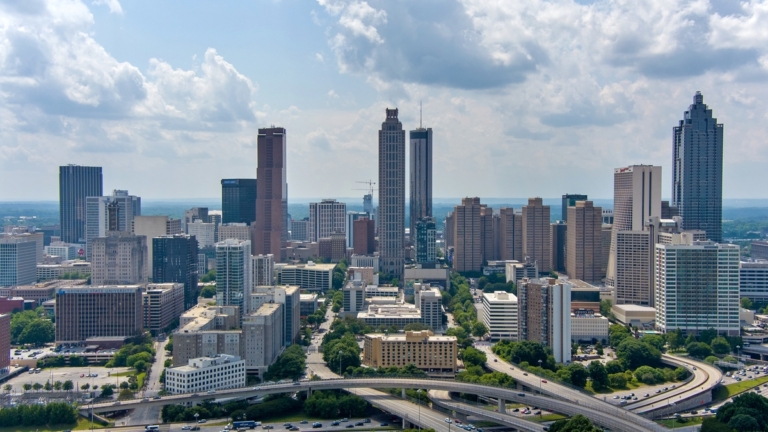 the atlanta georgia skyline 2025