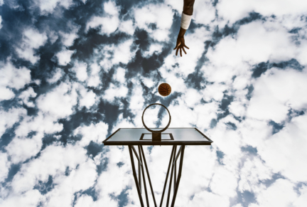 street basketball ball falling i