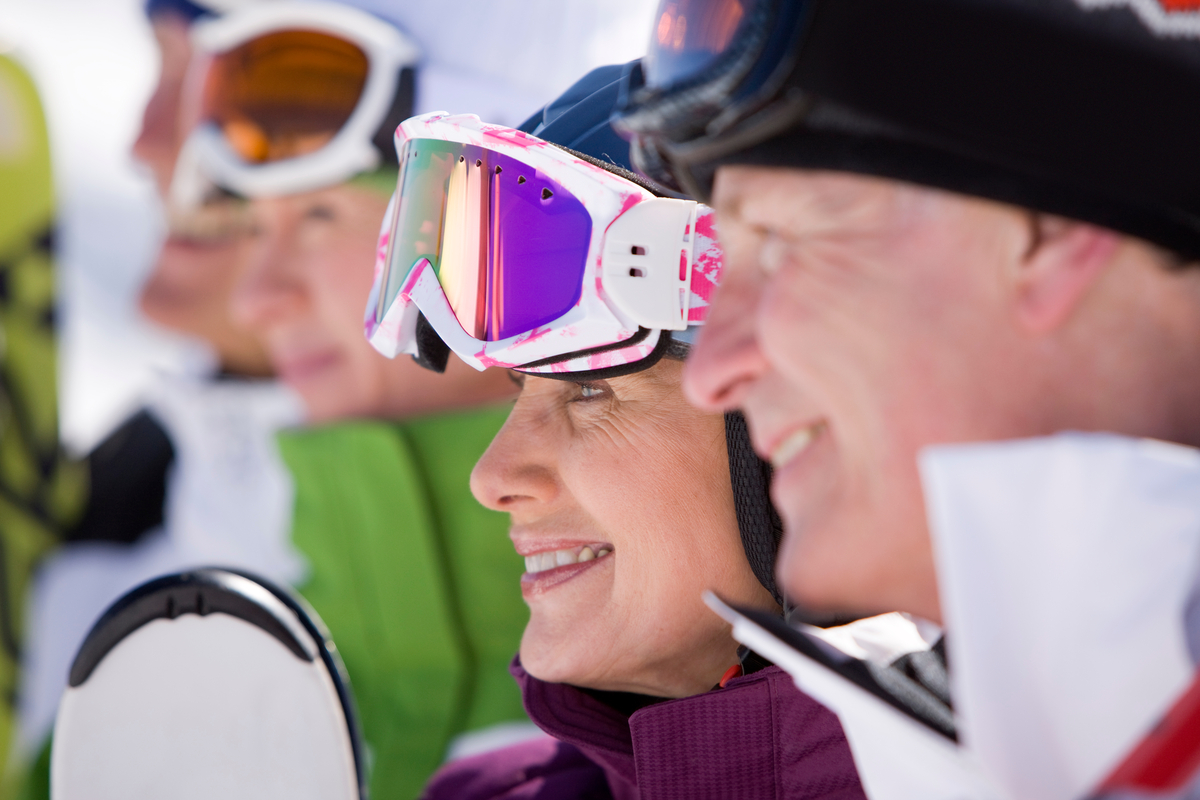 a side view closeup of senior ad