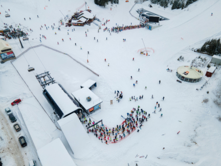 aerial view jasna ski resort lin