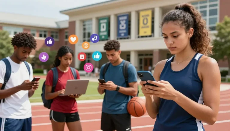 college athletes social media