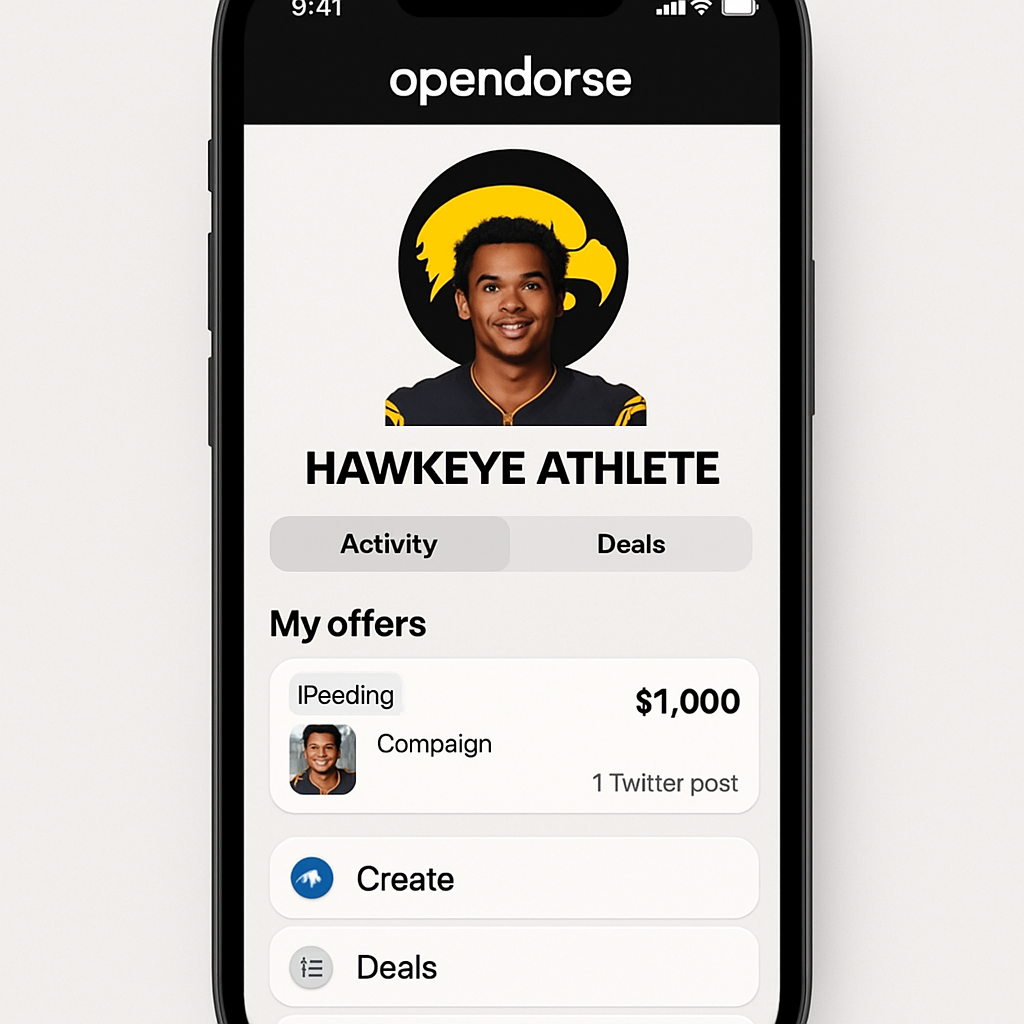University of Iowa NIL Deals 4 Opendorse