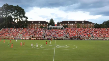 college soccer player