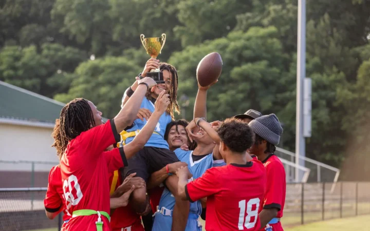 best 7v7 flag football teams action