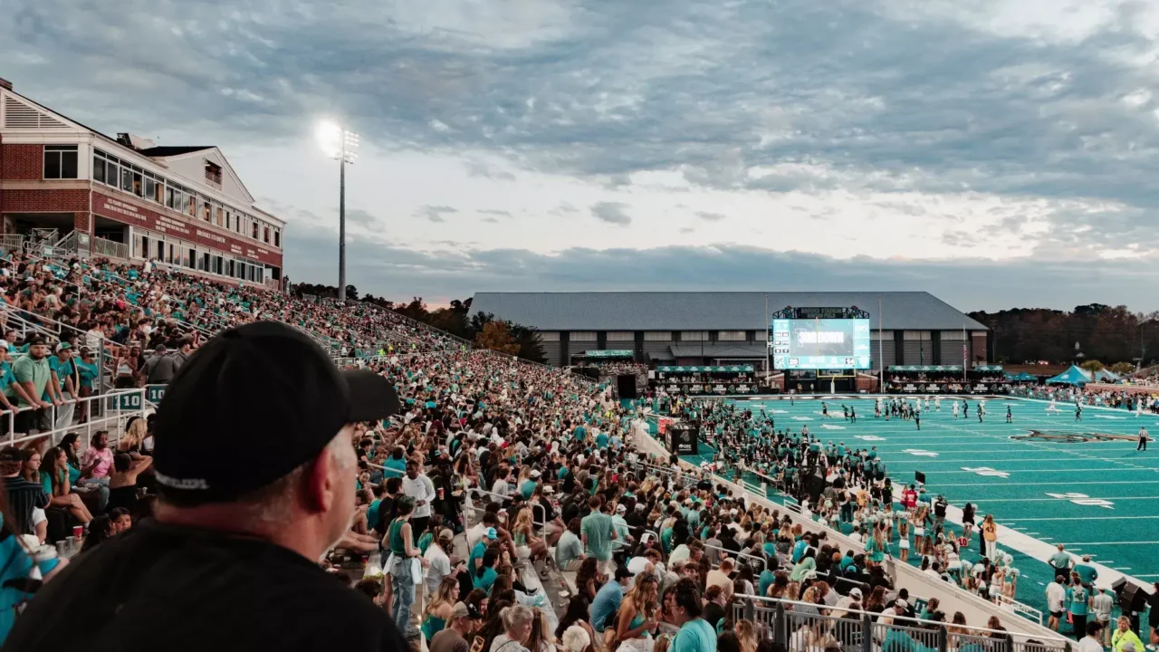 Coastal Carolina football player Brooks Stadium