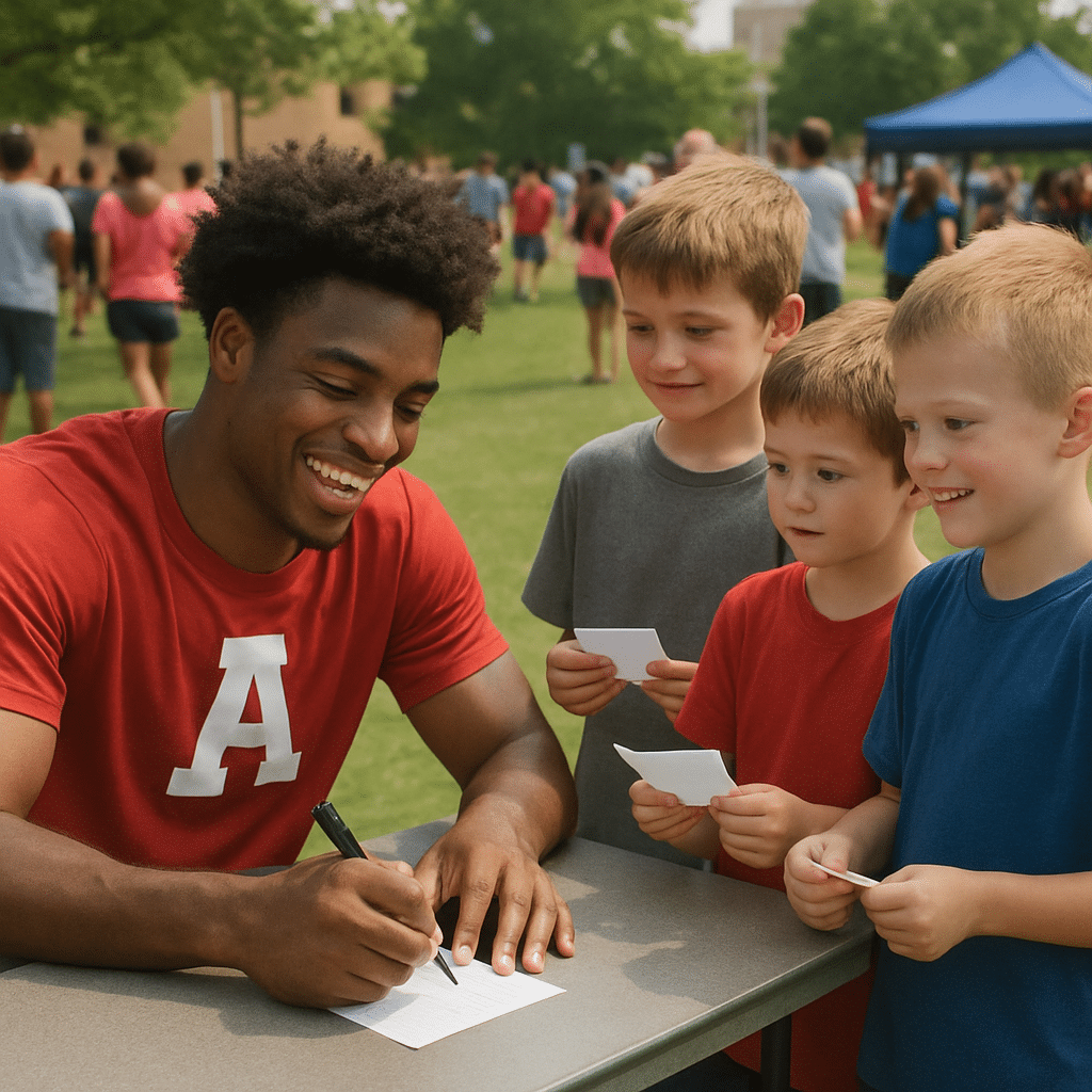 Fan-driven collectives college athletics community engaging with local youth