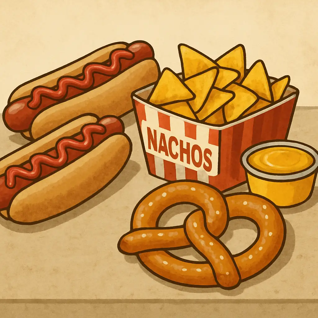 nachos with cheese stadium snack