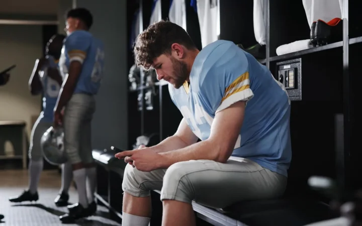 Athlete using AI assistant