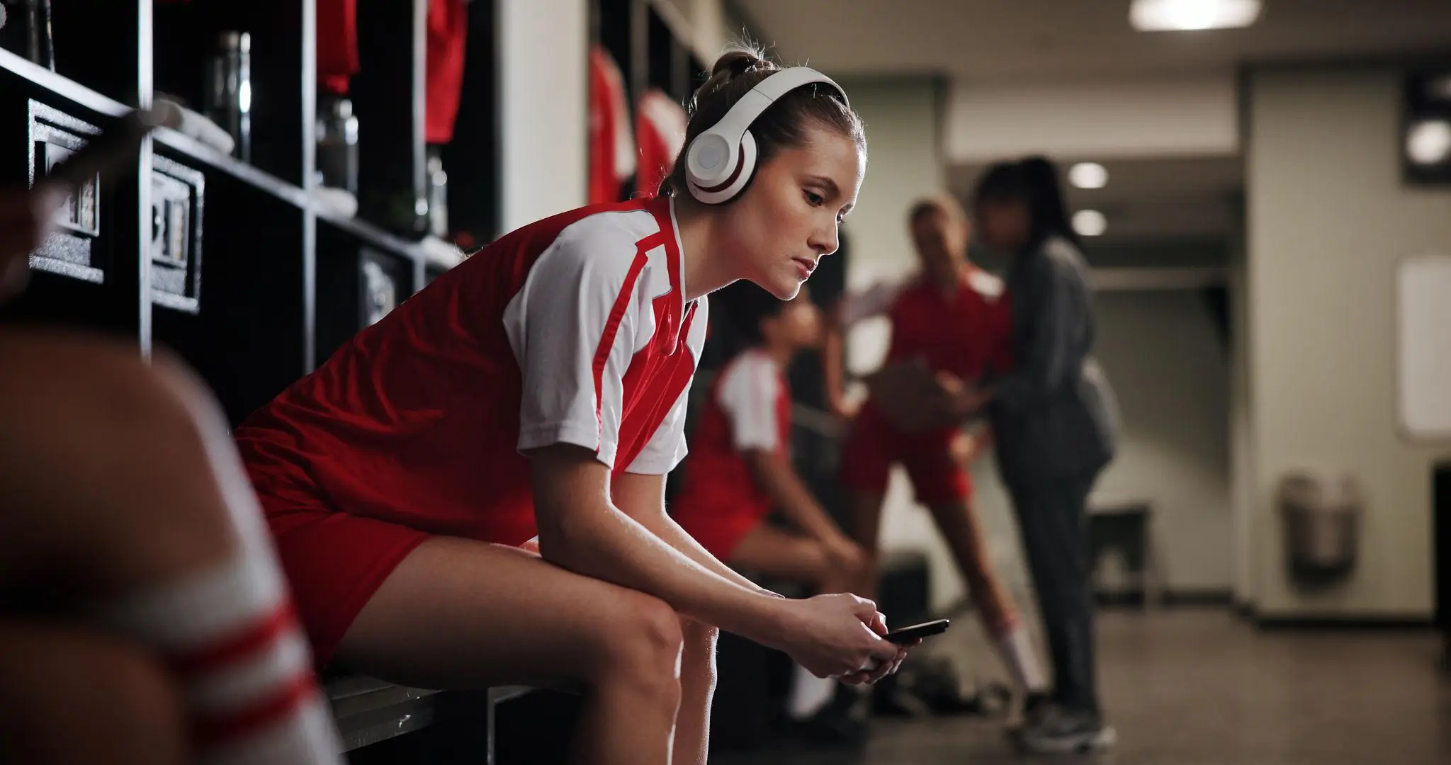 athlete creating content