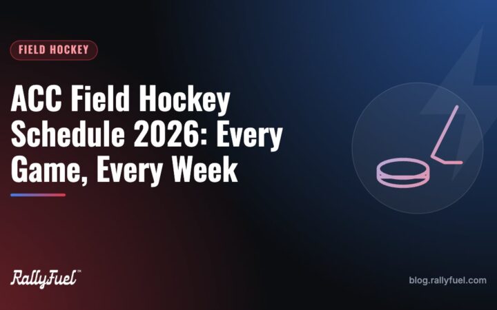 ACC Field Hockey Schedule 2026: Every Game, Every Week