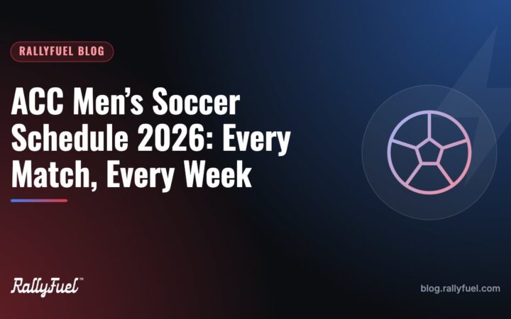 ACC Men’s Soccer Schedule 2026: Every Match, Every Week