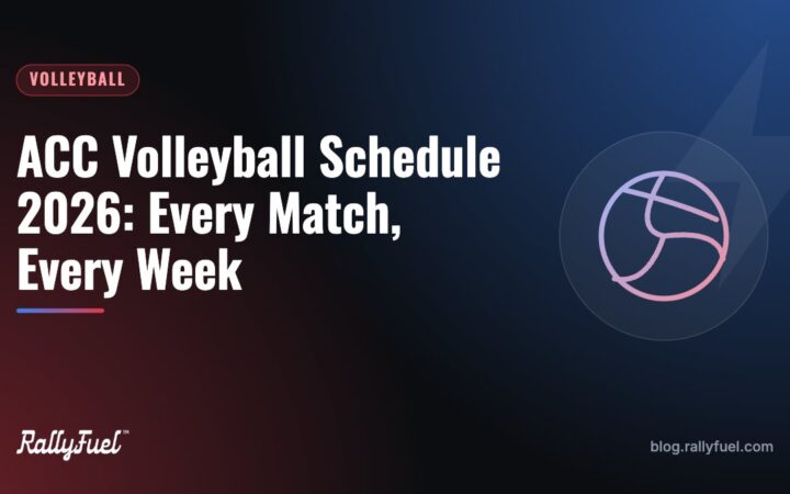 ACC Volleyball Schedule 2026: Every Match, Every Week