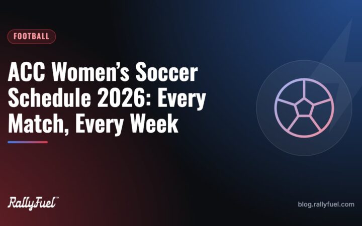 ACC Women’s Soccer Schedule 2026: Every Match, Every Week