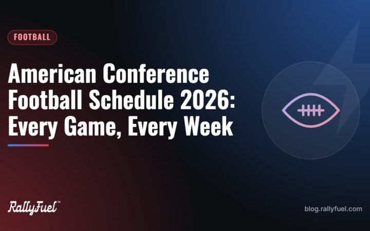 American Conference Football Schedule 2026: Every Game, Every Week