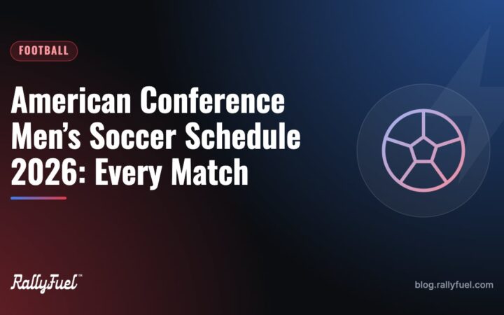 American Conference Men’s Soccer Schedule 2026: Every Match