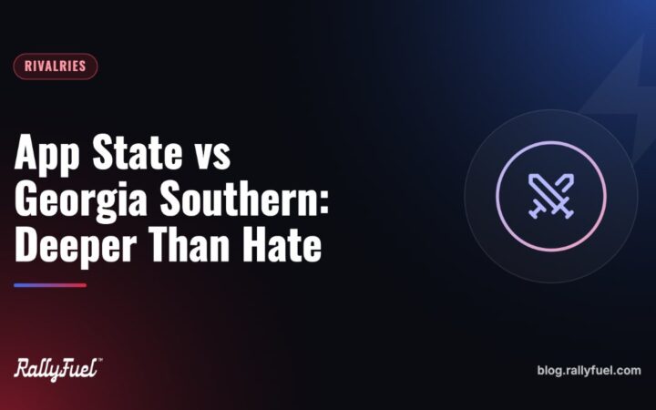 App State vs Georgia Southern Deeper Than Hate rivalry