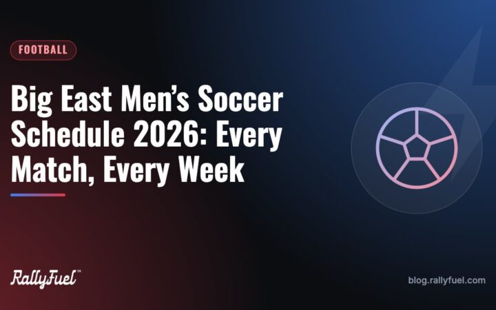 Big East Men’s Soccer Schedule 2026: Every Match, Every Week