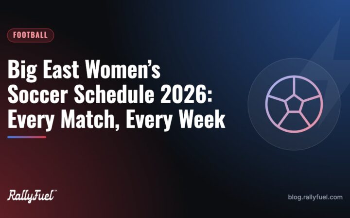 Big East Women’s Soccer Schedule 2026: Every Match, Every Week