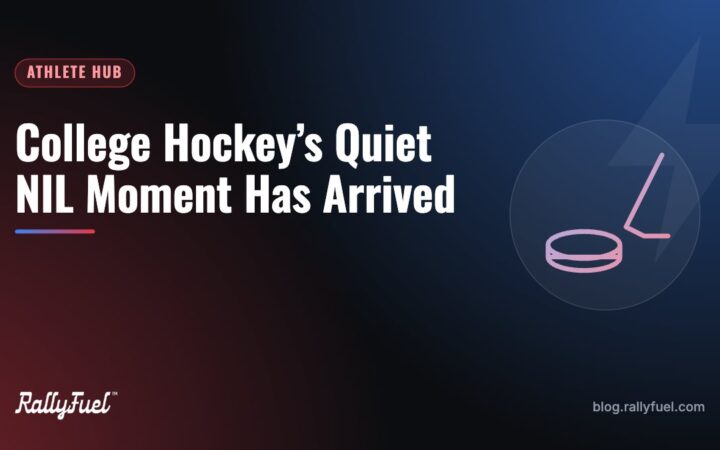 College Hockey’s Quiet NIL Moment Has Arrived