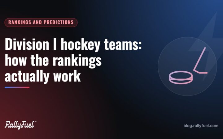 Division I hockey teams: how the rankings actually work
