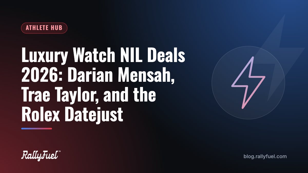 Luxury Watch NIL Deals 2026: Darian Mensah, Trae Taylor, and the Rolex Datejust