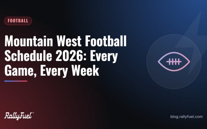Mountain West Football Schedule 2026: Every Game, Every Week
