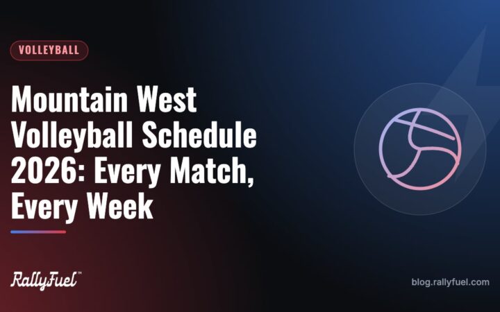 Mountain West Volleyball Schedule 2026: Every Match, Every Week