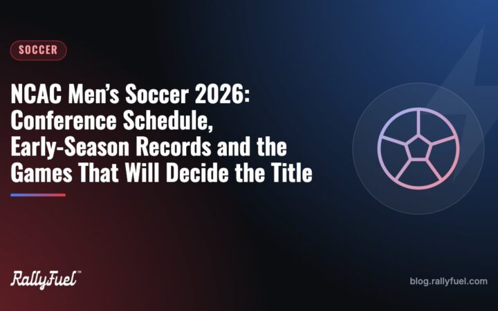 NCAC Men’s Soccer 2026: Conference Schedule, Early-Season Records and the Games That Will Decide the Title