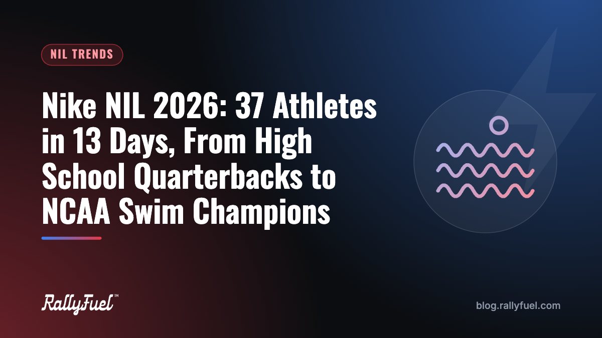 Nike NIL 2026: 37 Athletes in 13 Days, From High School Quarterbacks to NCAA Swim Champions