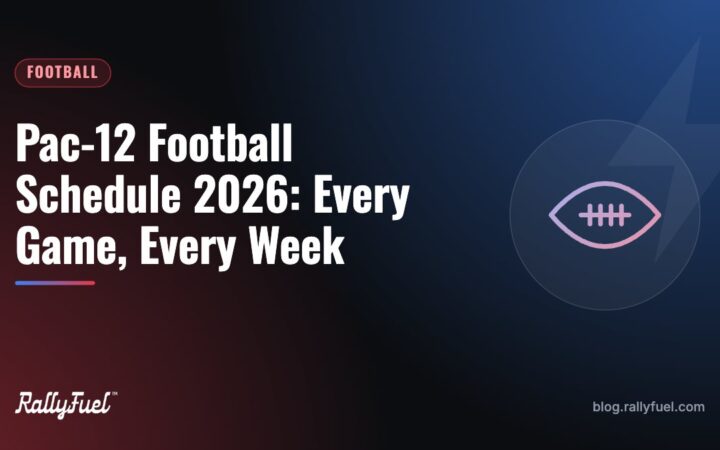 Pac-12 Football Schedule 2026: Every Game, Every Week