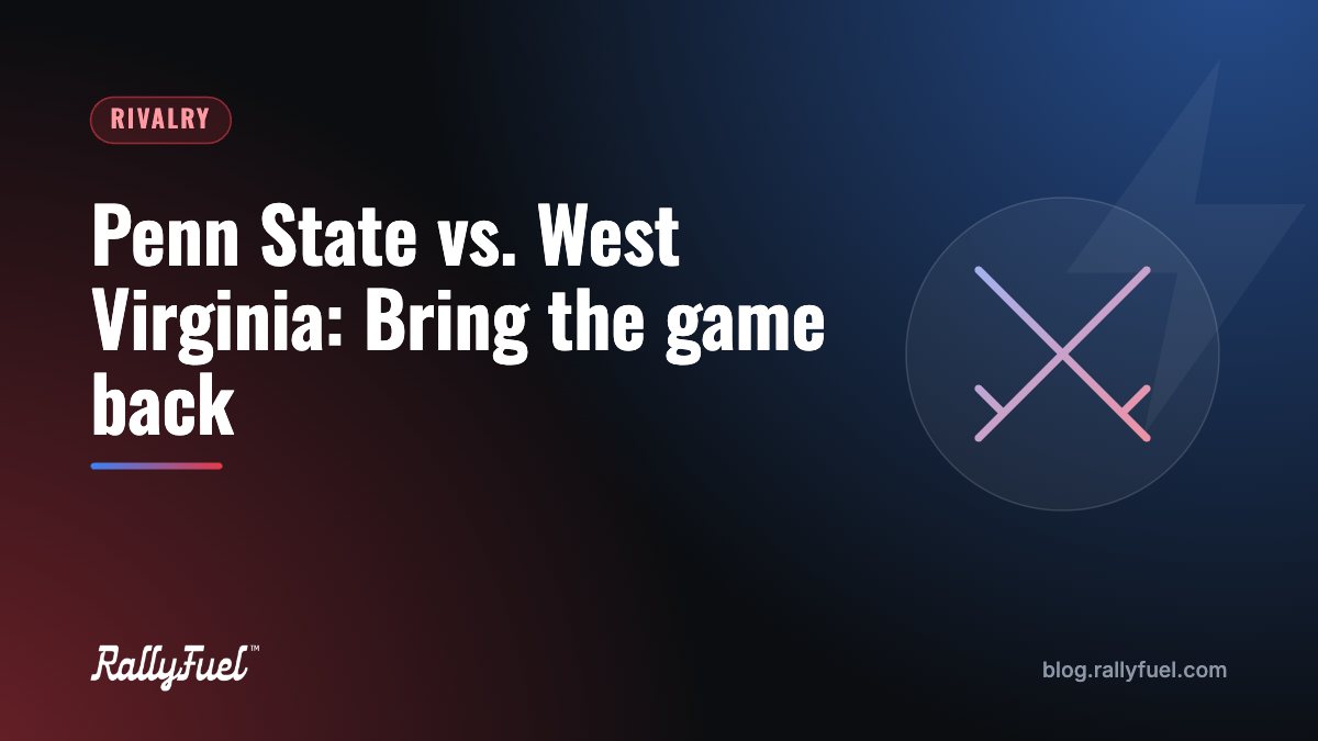 Penn State vs. West Virginia: Bring the game back