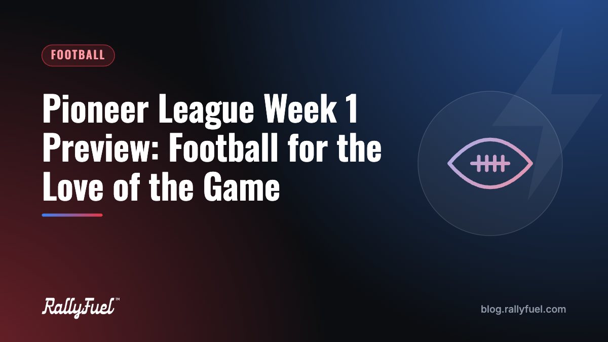 Pioneer League Week 1 Preview: Football for the Love of the Game