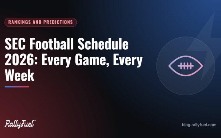 SEC Football Schedule 2026: Every Game, Every Week
