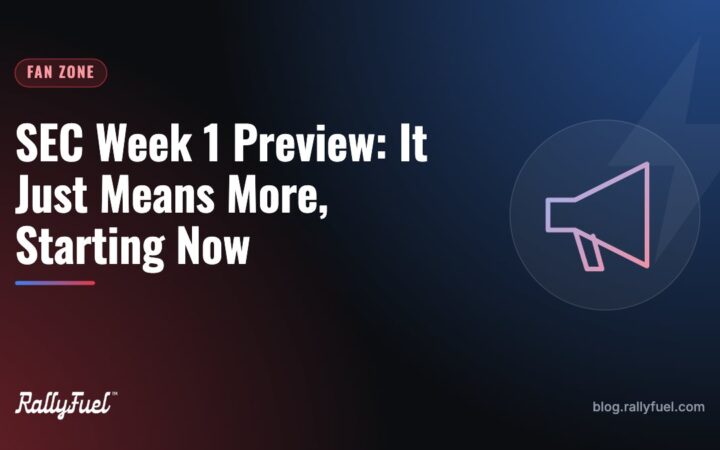 SEC Week 1 Preview: It Just Means More, Starting Now