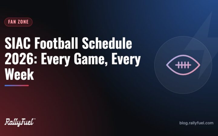SIAC Football Schedule 2026: Every Game, Every Week