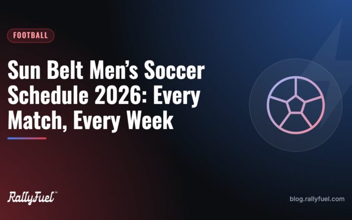 Sun Belt Men’s Soccer Schedule 2026: Every Match, Every Week