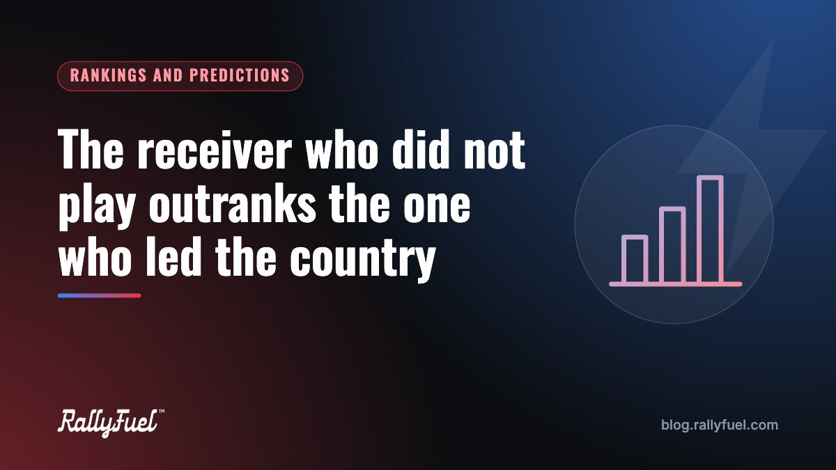 The receiver who did not play outranks the one who led the country